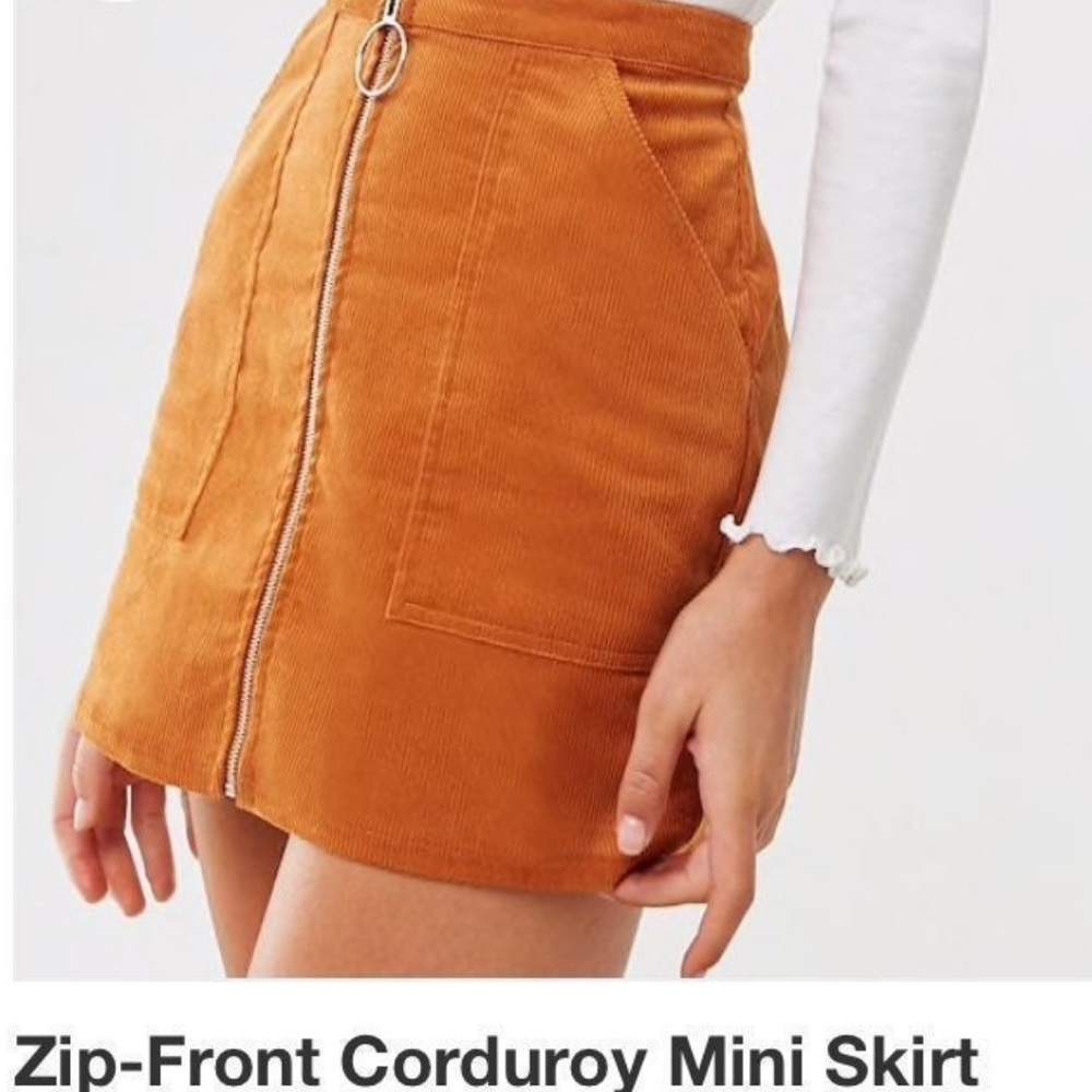 New Forever 21 Corduroy A Line Skirt
